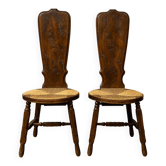 Paire de chaises époque Art Nouveau, école de Nancy, 1900