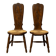 Pair of chairs from the Art Nouveau period, Nancy school, 1900