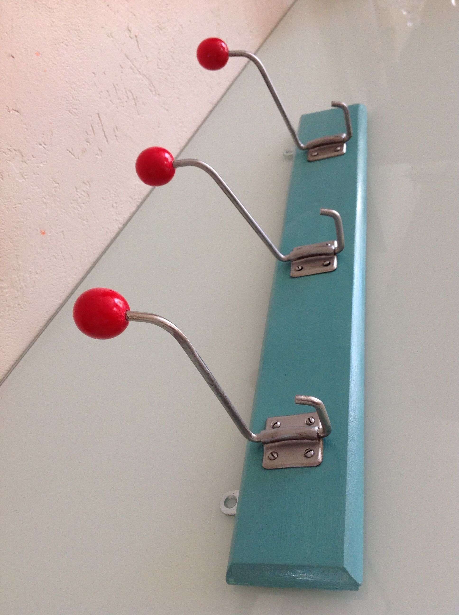 Blue and Red Hook three-headed / vintage 50-60 years