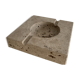 Square ashtray rough stone