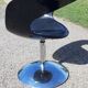 Vintage Armchair Chrome, Plastic and Leather Black