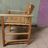 Fan armchair in Scandinavian style locust