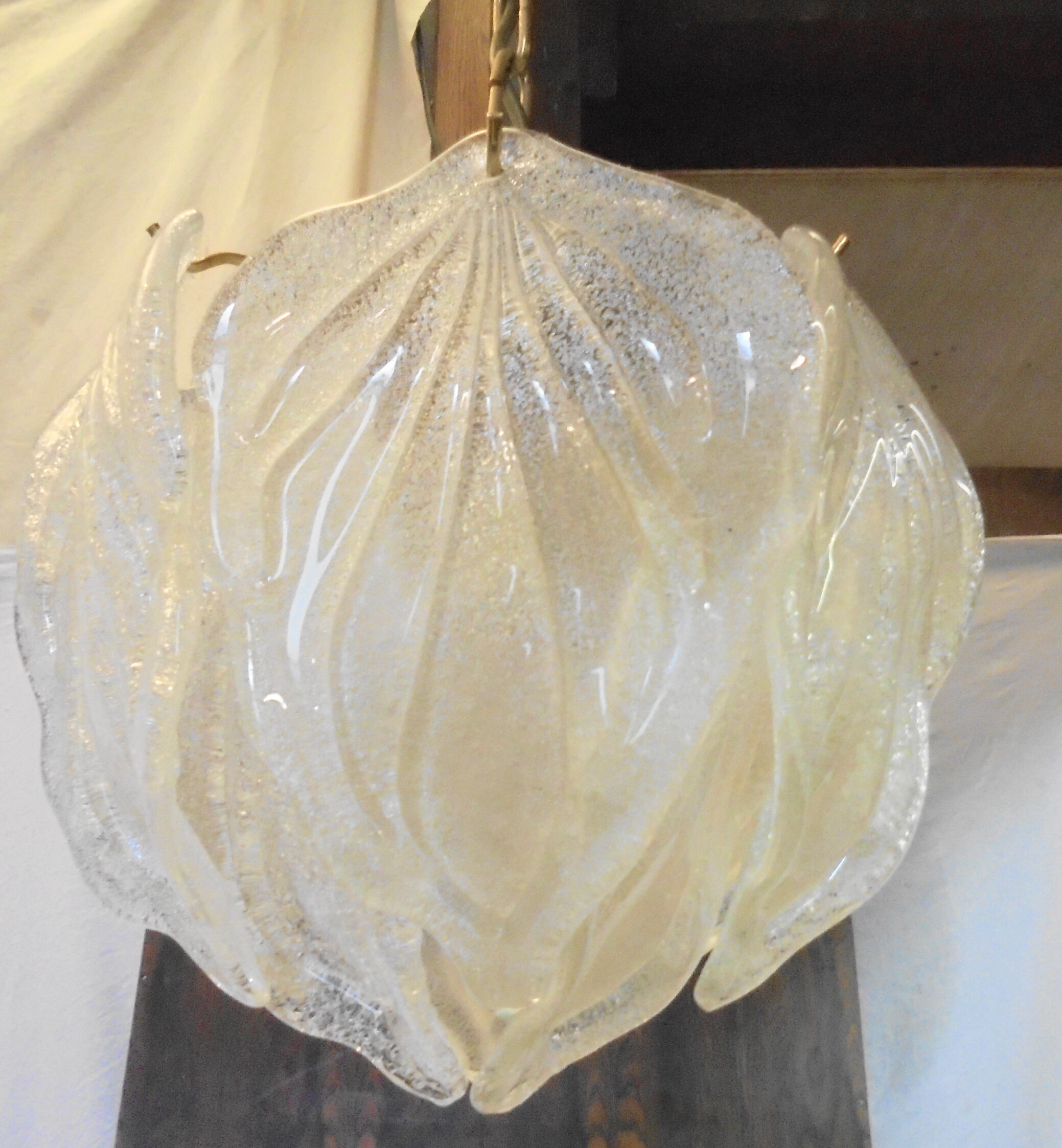 Murano glass chandelier published by Novaresi,80s