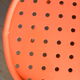 India Mahdavi coffee table for Monoprix perforated orange-pink coral