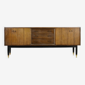 G plan sideboard in walnut and brass