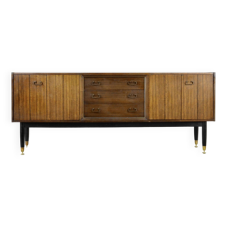 G plan sideboard in walnut and brass