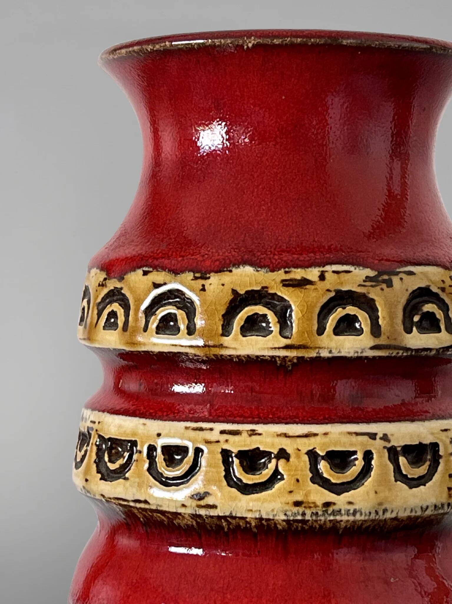 Vase Ü-Keramik Uebelacker 1400/30 West Germany années 60