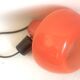 Opaline orange suspension Peill & Putzler 1970s Diameter 23.5 cm