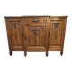 Solid wood carved sideboard with marble top, Art Nouveau style