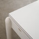 White extendable table, Italian design, 1980s, made in Italy