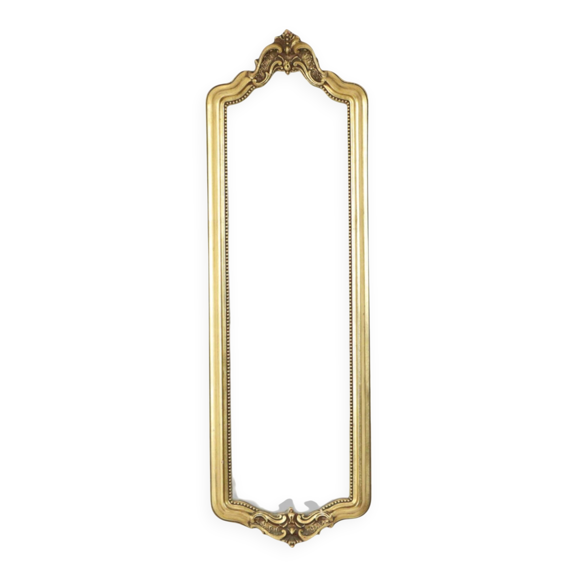 Narrow Classic Vintage Mirror, Baroque Style, Gold, 72cm