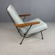 Koene Oberman easy chair with teak armrests for Gelderland, 1954