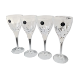 Set of 4 large red wine glasses/Royal Doulton Elegance. Made from high quality lead crystal. High 21 cm. New with box