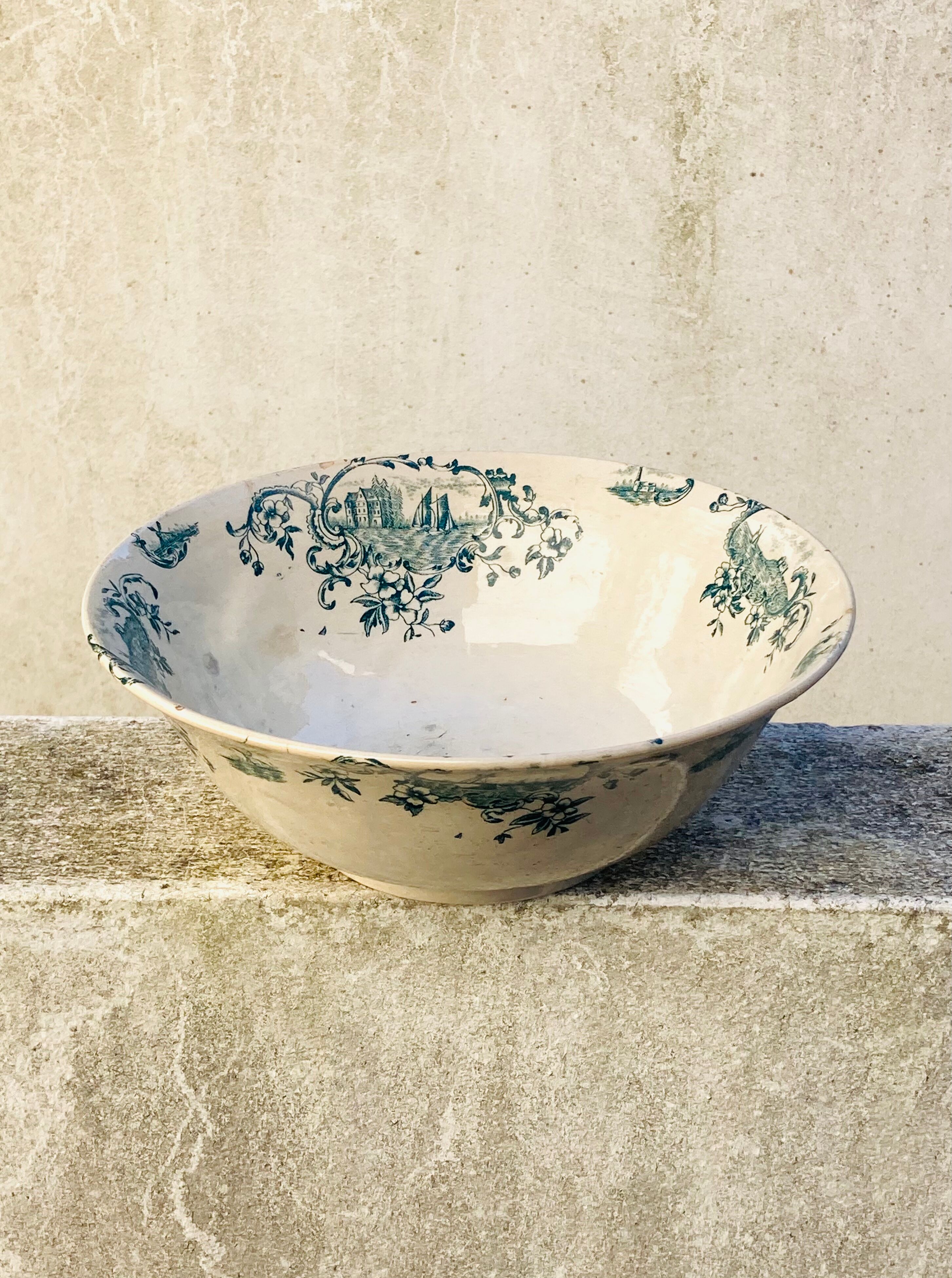 Dish, old salad bowl