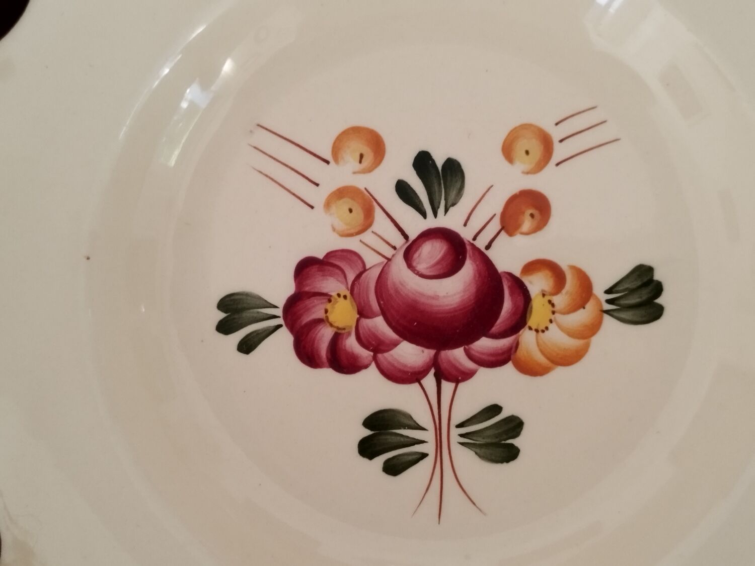 Longchamp Earthenware Dinner Plates Agen Model Vintage