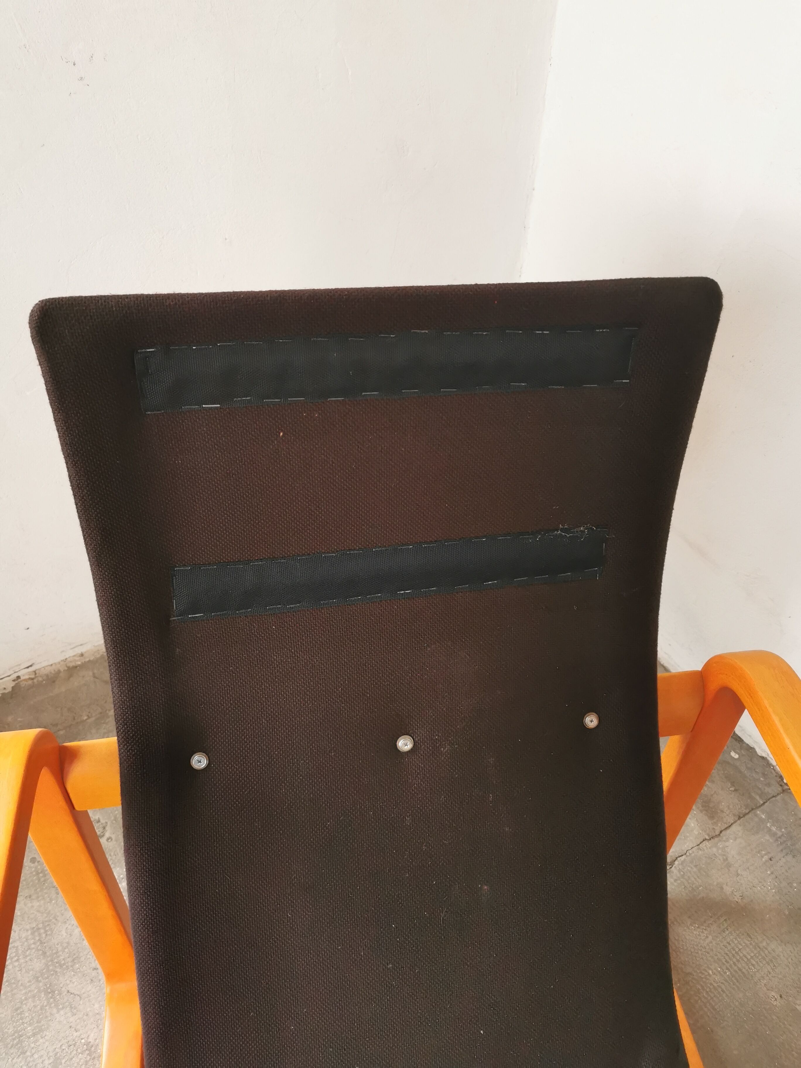 Curved wood armchair Wilkhahn 1980