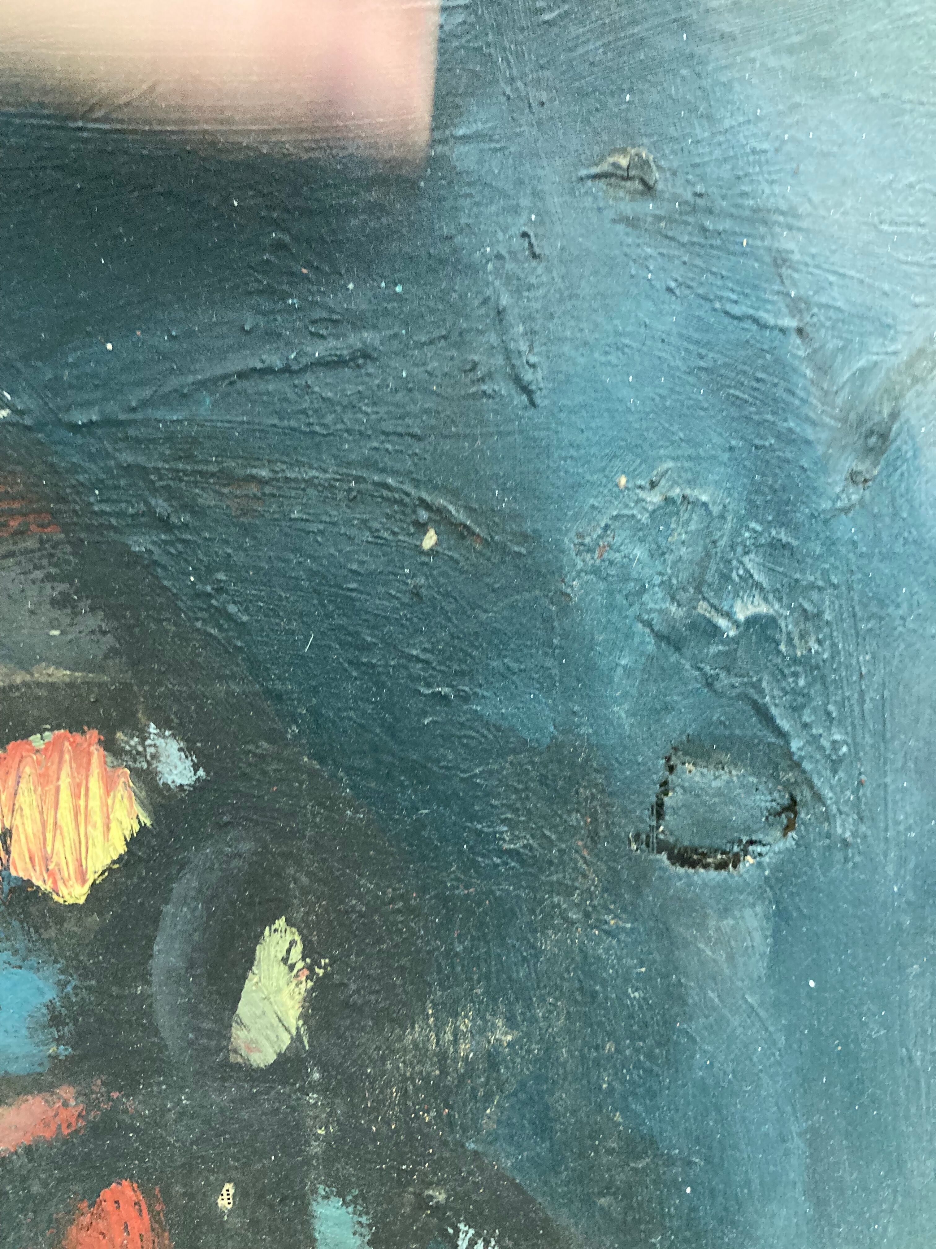 Oil on canvas vintage