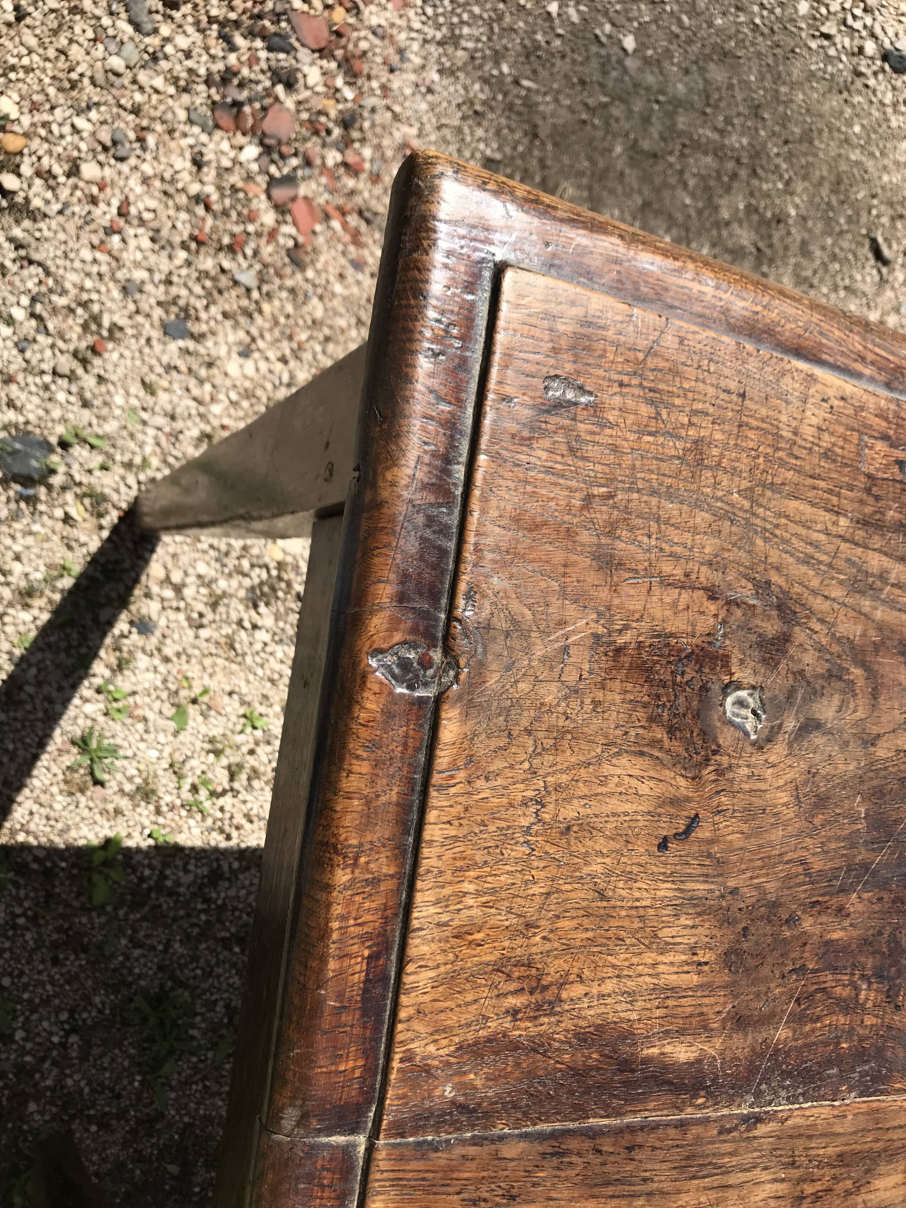 Chestnut farm table 19th