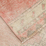 3x12 rustic red turkish runner rug, 88x364cm
