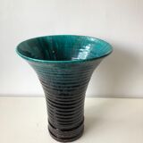 Accolay enameled ceramic vase