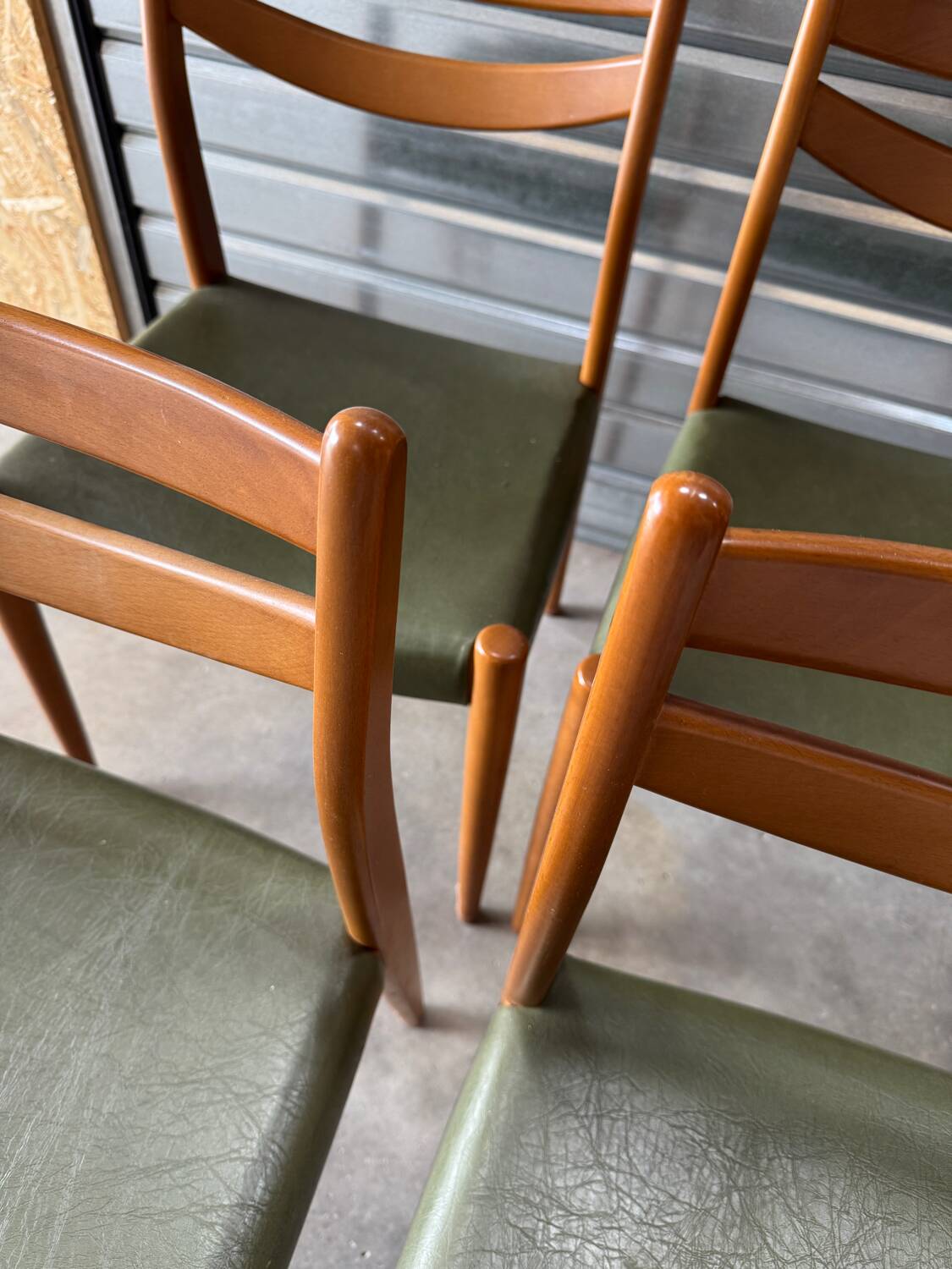 4 Scandinavian style chairs from the 1970s