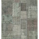 Tapis oriental surteinté à la main 170 cm x 247 cm tapis patchwork gris