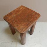 Industrial wooden side table