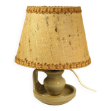 Enamelled sandstone lamp from the 70s