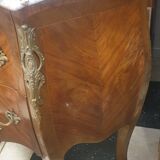 Louis XV style curved commode in rosewood