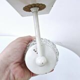 Pair of Vintage Molded Glass Metal Wall Sconces Signed Cervin Functional