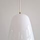 Suspension en verre de Murano blanc par Massimo Vignelli pour Venini, Italie 1960's