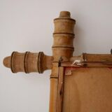 Bamboo-style wooden mirror