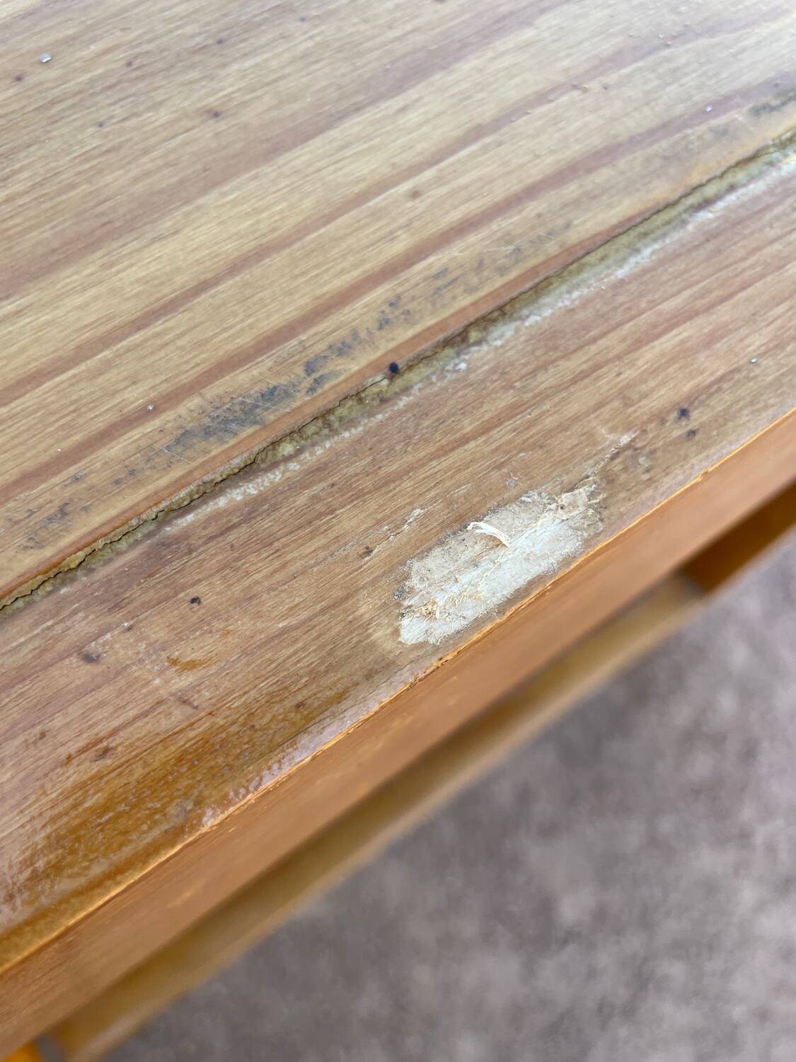 Charlotte Perriand dlg pine table from the 60s