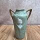Vase Art nouveau Schäfer & Vater Jugendstil biscuit vert vers 1900