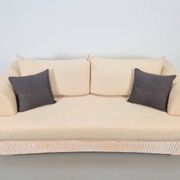 Modern Outdoor Wicker Linen Sofa by DFN SRL for Dolcefarniente Leda, Italy