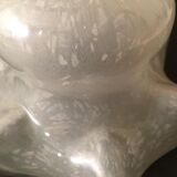 Tulip for suspension or portable lamp in white Clichy glass