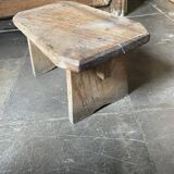 Rustic low stool