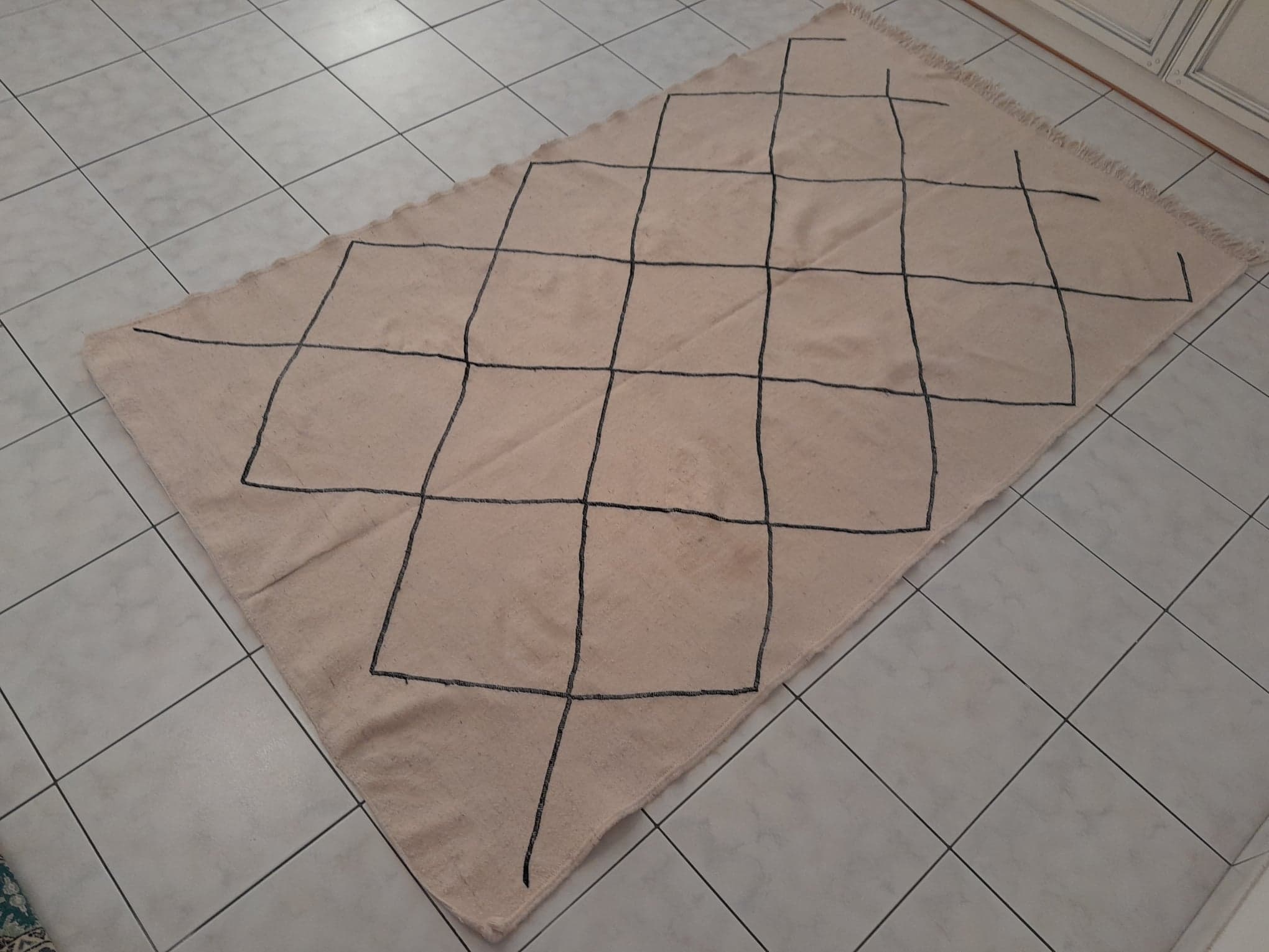 Handmade Berber Beni Ouarain Kilim 235x145cm