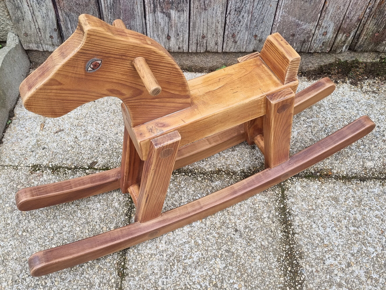 Vintage rocking wooden horse