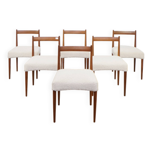 Ensemble de 6 chaises - teck
