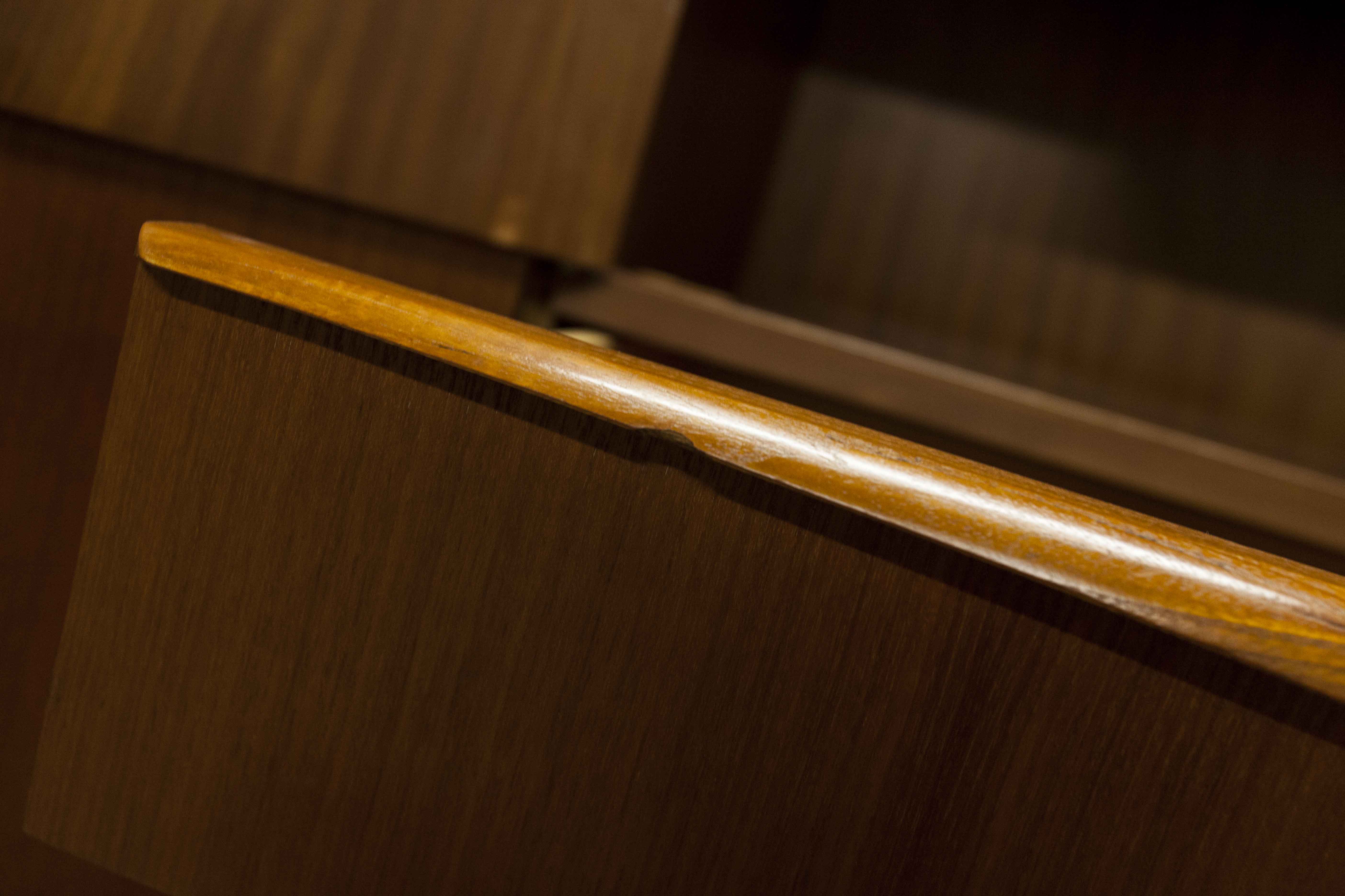 Scandinavian teak cabinet 1960 with mounting plan