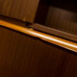 Scandinavian teak cabinet 1960 with mounting plan