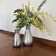 Duo vintage de vases chrome 1970