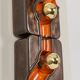 Sputnik wall lights in brown and orange ceramic, Germany 1970s