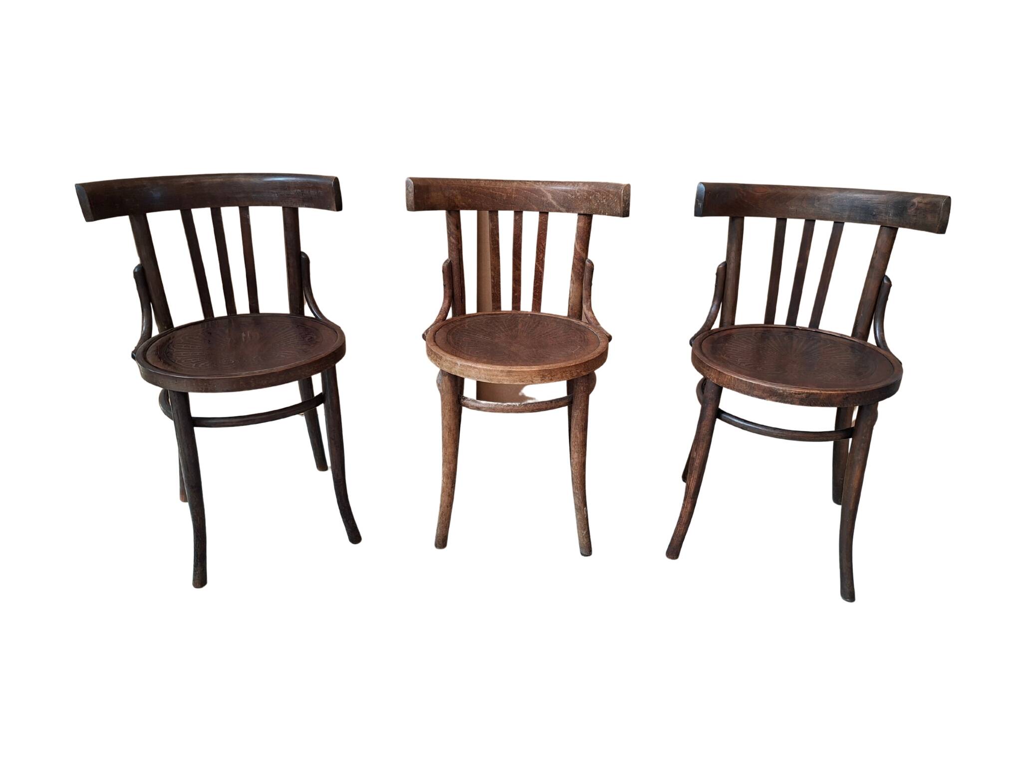 Set di 3 Iconiche Sedie Stile Thonet