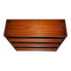 Pair of open dwarf bookshelves in mahogany by Shaws of London.