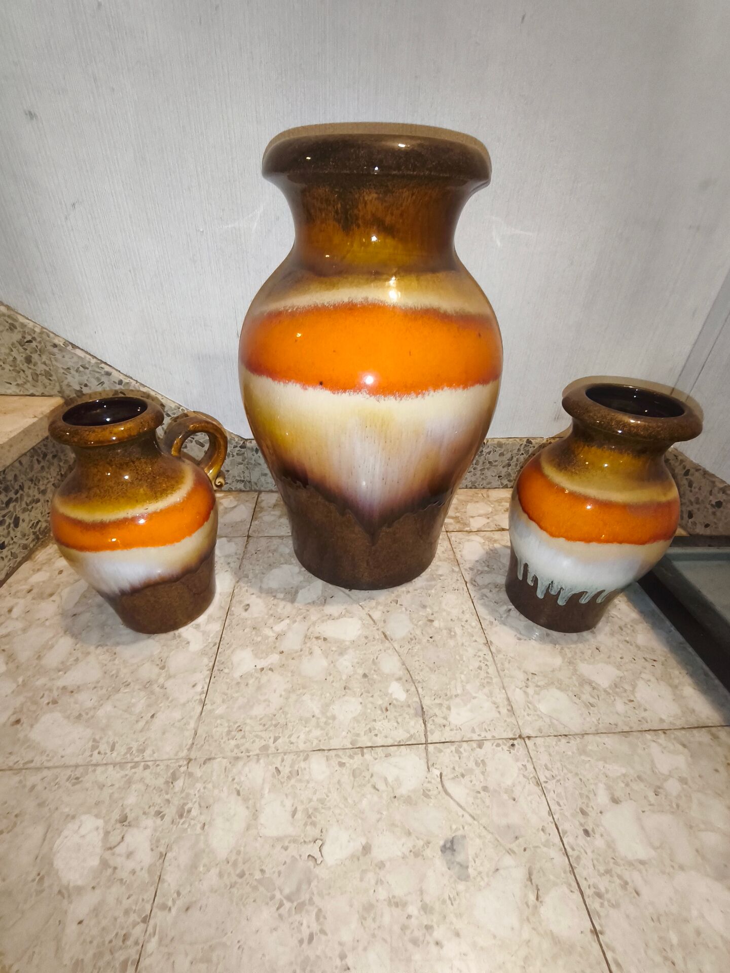 Set of vintage ceramic vases West Germany