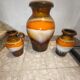 Set of vintage ceramic vases West Germany