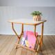 Rattan and bamboo magazine rack side table 1960