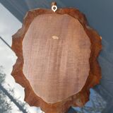 Vide de poche en bois sculpté signé